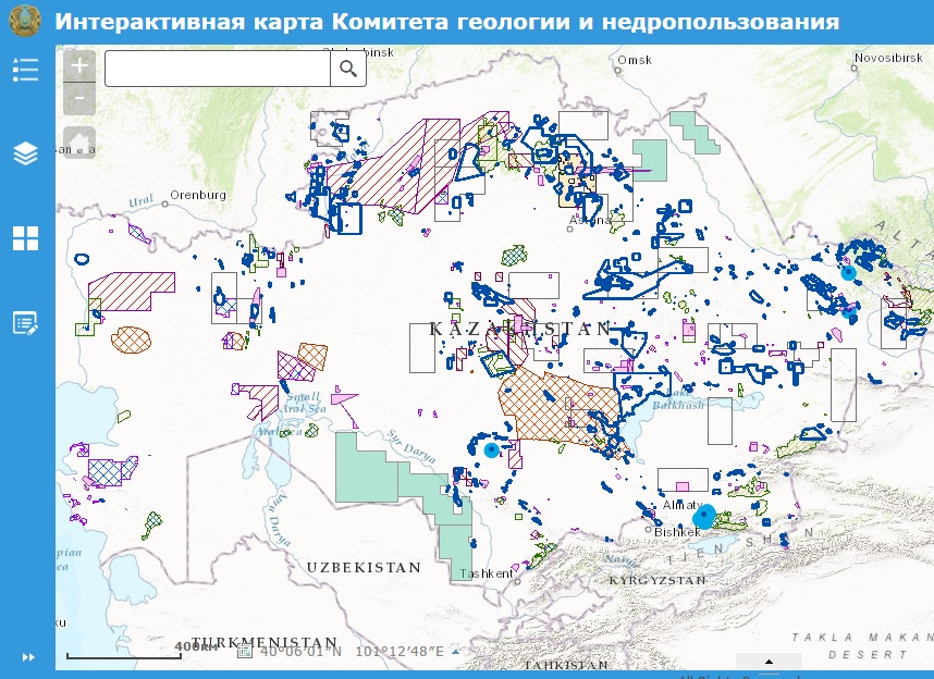 Единая карта недропользования